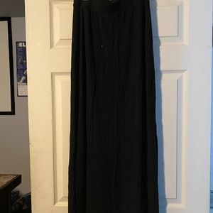 Black maxi skirt